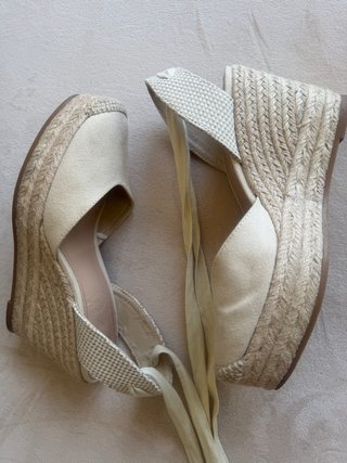 Alpargatas Mango Beige Mujer