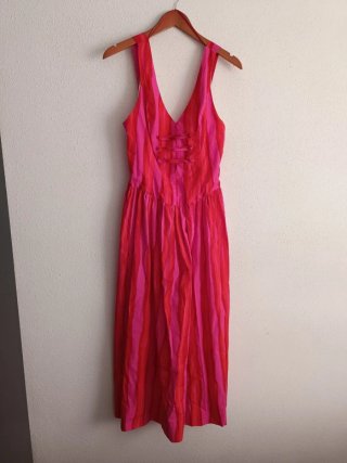 Vestido largo rayas alamares zara talla S
