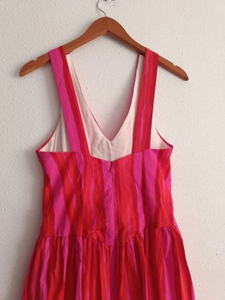 Vestido largo rayas alamares zara talla S