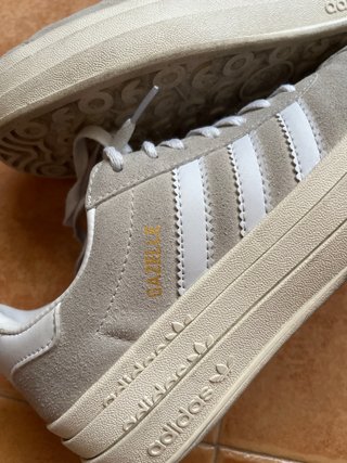 Adidas Gazelle Beige Plataforma