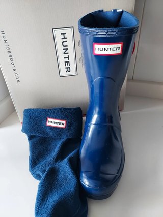 Botas Hunter azul 38 + calcetines