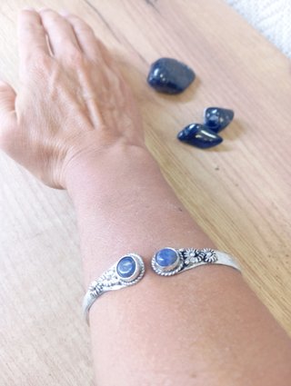 Pulsera Lapíslazuli - latón
