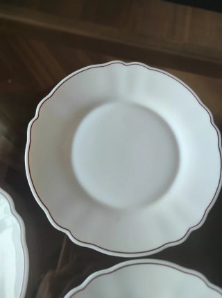 Juego 3 Platos Postre Porcelana