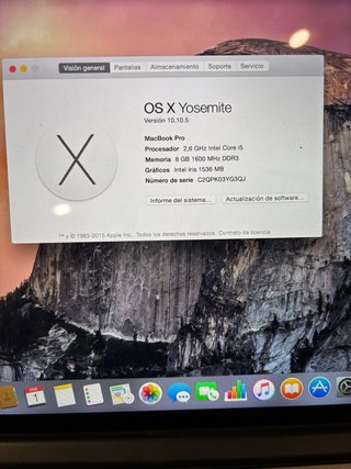 Macbook Pro 13 Argento + Caricatore 256 GB SSD