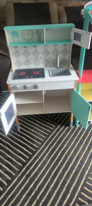 Cocina y Mercado Infantil de Madera