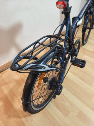 Bicicleta Plegable Azul