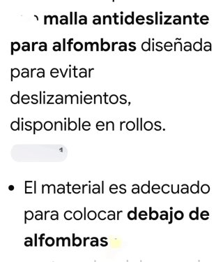 Mallas antideslizantes para alfombras 196x59 cm. ,