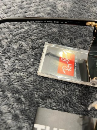 Gafas de Sol Ray-Ban Clubmaster Negras Doradas
