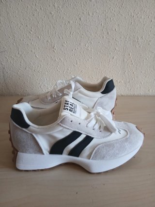 Zapatillas Deportivas Beige/Blanco