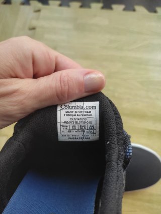 Bambas Zapatillas Columbia Talla 38.5 Negras