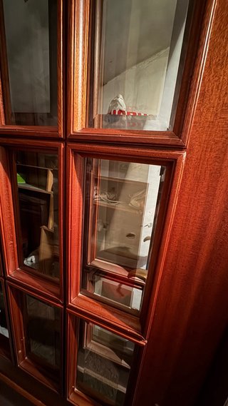 Puertas de salón con cristales biselados