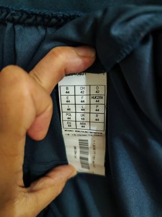 Vestido azul petróleo com renda, 44 pequeno