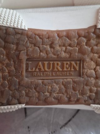 Zapatillas Ralph Lauren Blancas con dorado 38.