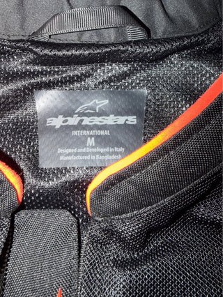 Chaqueta Alpinestars Moto Negra y Roja