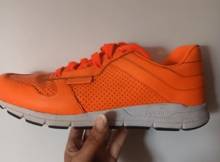 Deportivas Gucci Naranja Hombre