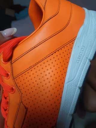 Deportivas Gucci Naranja Hombre