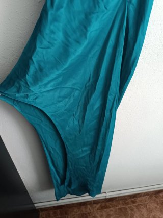 Vestido largo Zara satinado asimétrico Talla L