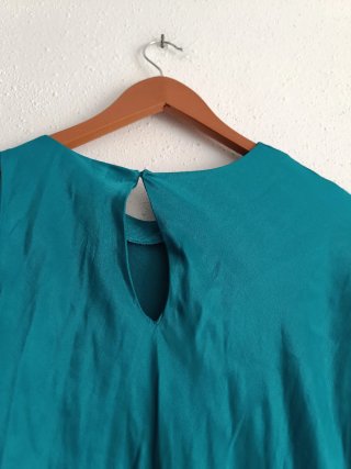 Vestido largo Zara satinado asimétrico Talla L