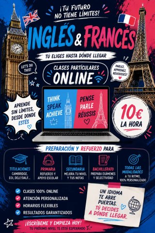 CLASES PARTICULARES DE INGLES Y FRANCÉS