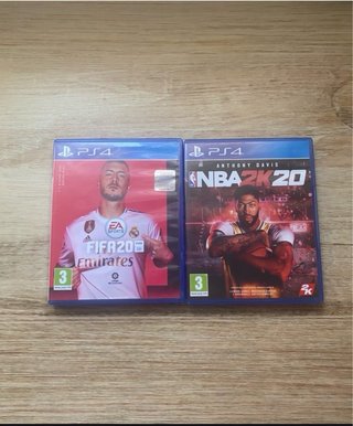 PS4 FIFA 20 y NBA 2K20