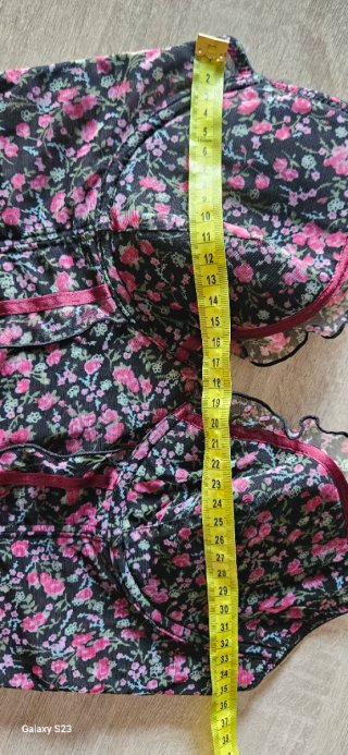 Corsetto bustier floreale con coppe e ferretto