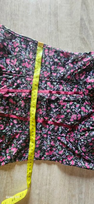 Corsetto bustier floreale con coppe e ferretto