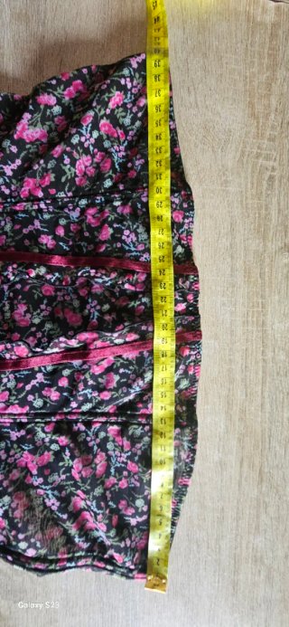 Corsetto bustier floreale con coppe e ferretto