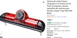 Cámara Visión Trasera Ducato Jumper 2006-2018