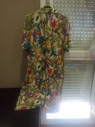 Vestido camisero estampado floral