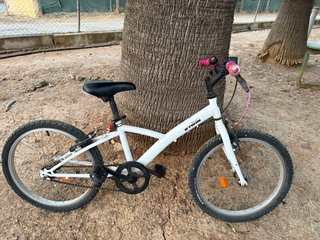 Bicicleta Infantil B'Twin 20 Blanca