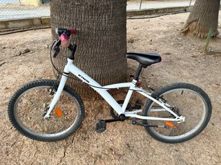 Bicicleta Infantil B'Twin 20 Blanca