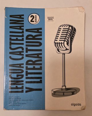 Libro Lengua Castellana Algaida 2º Bachillerato