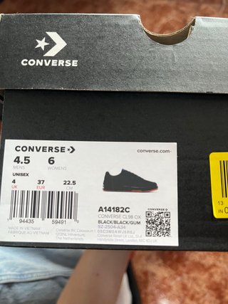 Zapatillas Converse Talla 37 Negras