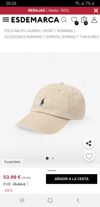 Gorra Polo Ralph Lauren Beige