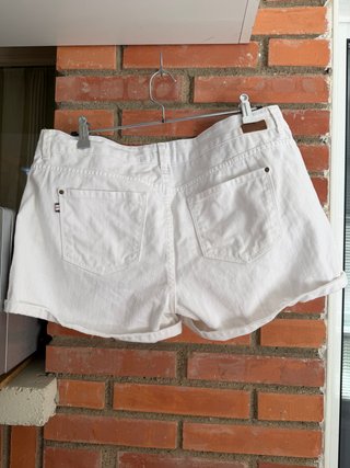 Pantalón corto blanco denim sfera