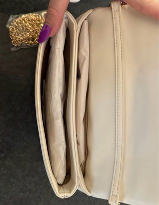 Borsa Love Moschino avorio trapuntata