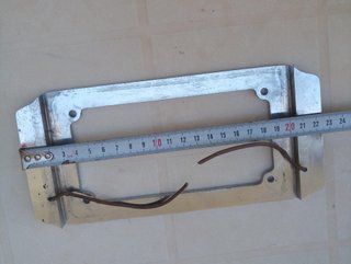 Soporte matrícula.