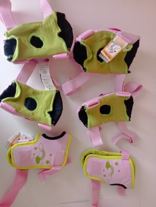 Rodilleras y coderas rosas infantiles