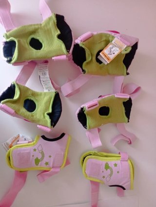 Rodilleras y coderas rosas infantiles