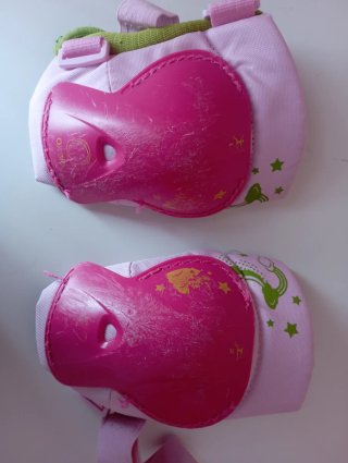 Rodilleras y coderas rosas infantiles