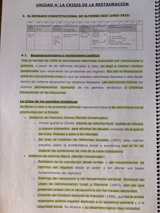 Cuadernos repaso Historia de España 2Bach PAU
