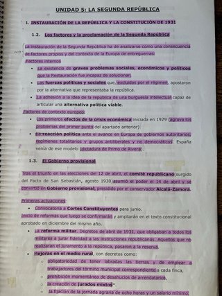 Cuadernos repaso Historia de España 2Bach PAU