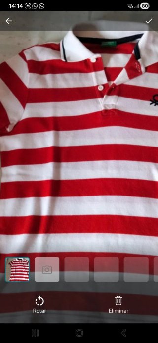 Polo de rayas chico Benetton
