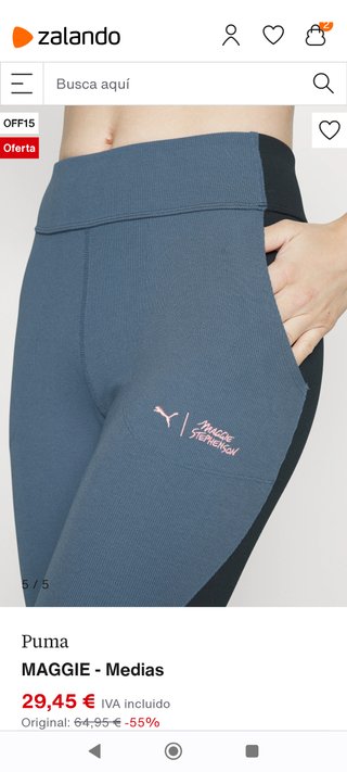 Mallas Puma MAGGIE S Azul/Negro