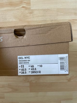 Asics NYC Gel Gris/Blanco
