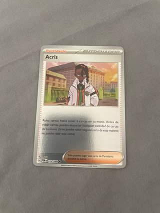 Carta Entrenador Acris Pokémon