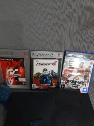 Consola PlayStation 2 Negra + Accesorios