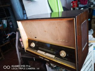 Radio Antigua Válvulas Madera
