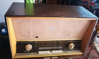 Radio Antigua Válvulas Madera