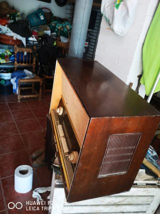Radio Antigua Válvulas Madera